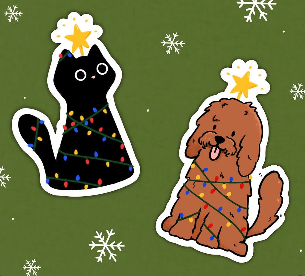 Christmas Dog Sticker