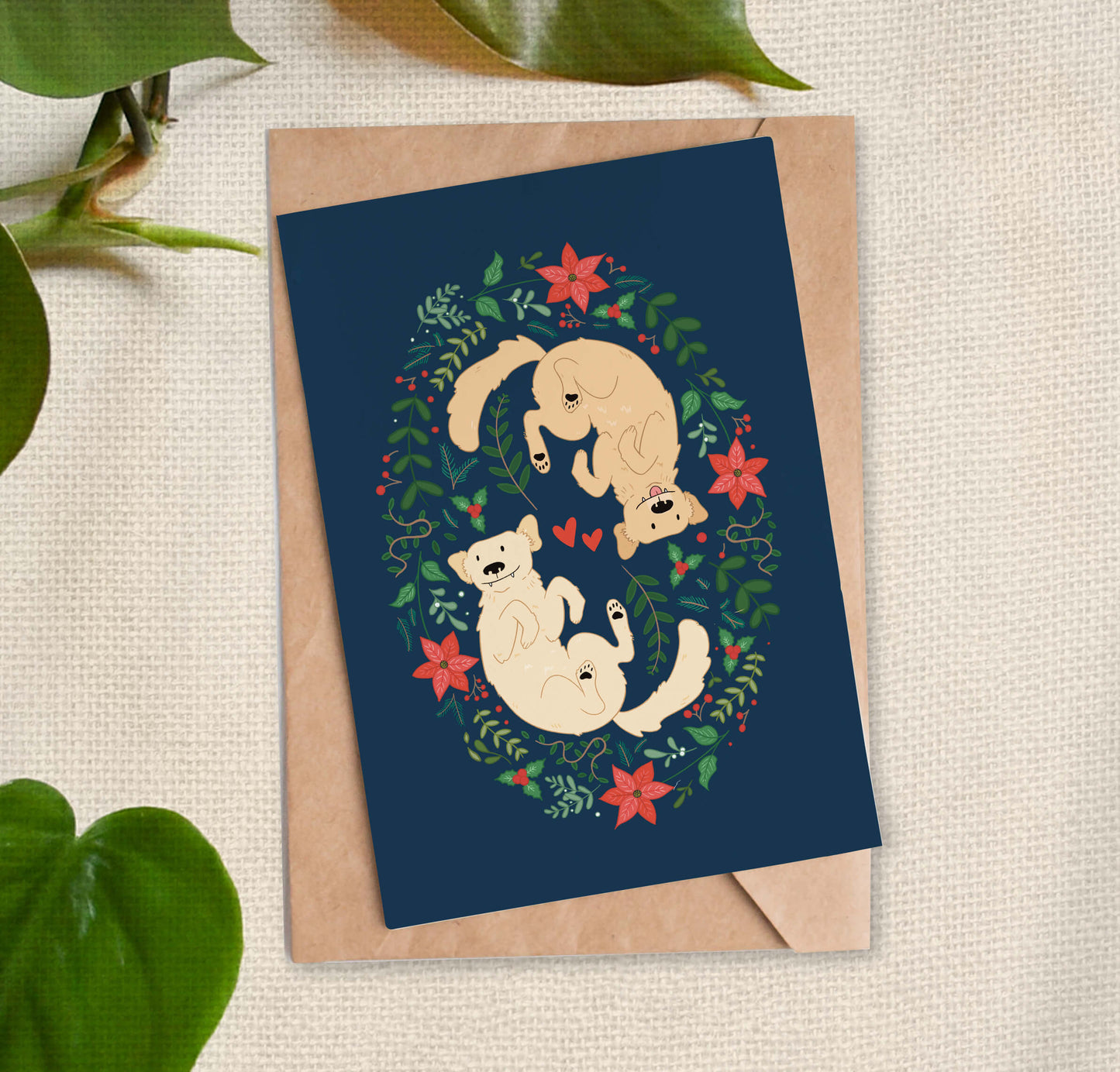 Holiday Dogs Greeting Card