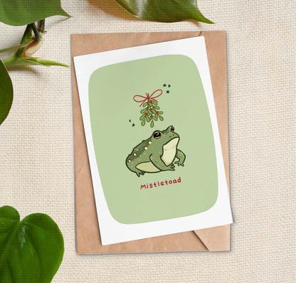 Mistletoad Card Mistletoad Holiday Greeting Card – Moth Mart