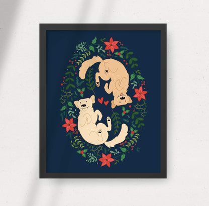 Holiday Dogs Print