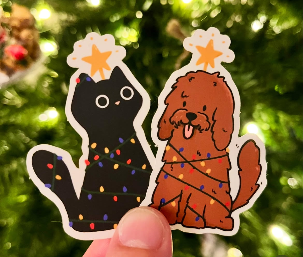 Christmas Dog Sticker
