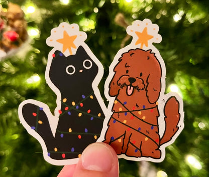 Christmas Dog Sticker