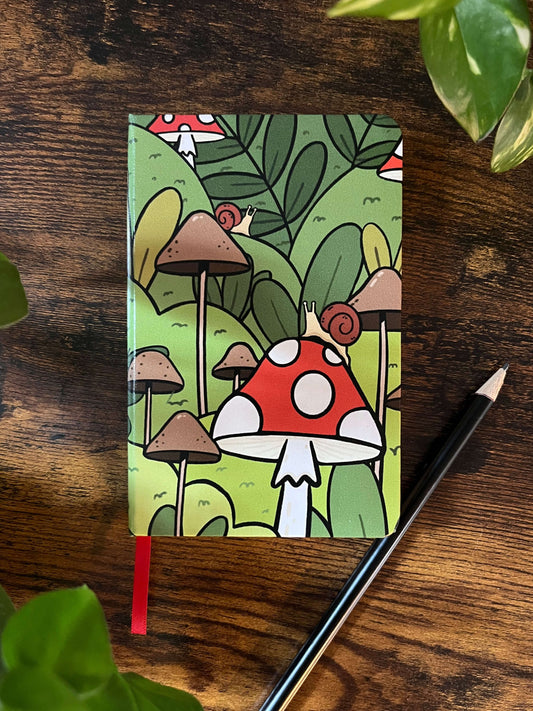 Mushroom Notebook - Dotted Pages