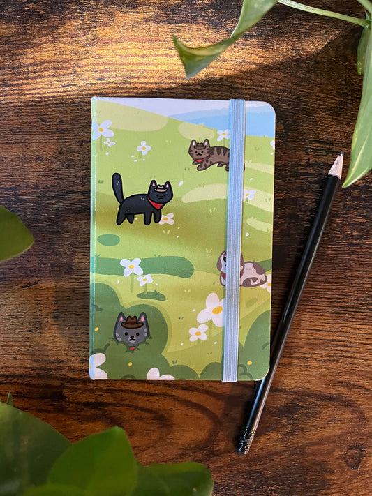 Cowboy Cat Notebook - Dotted Pages