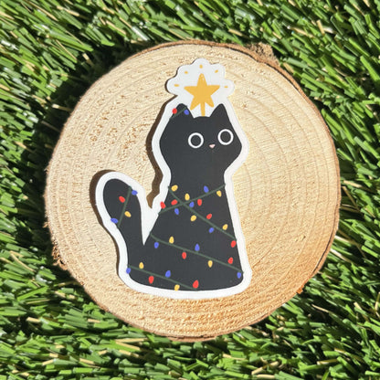 Christmas Cat Sticker