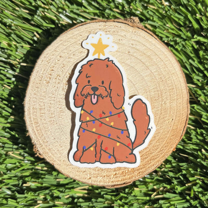 Christmas Dog Sticker