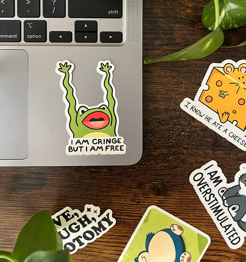 Cringe but Free Sticker