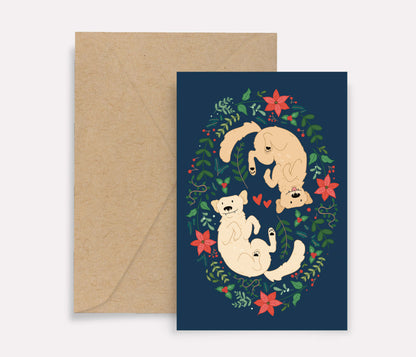 Holiday Dogs Greeting Card