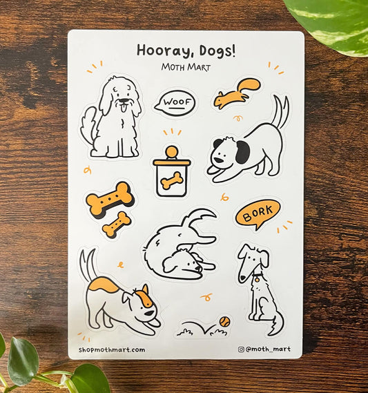 Hooray, Dogs! Sticker Sheet