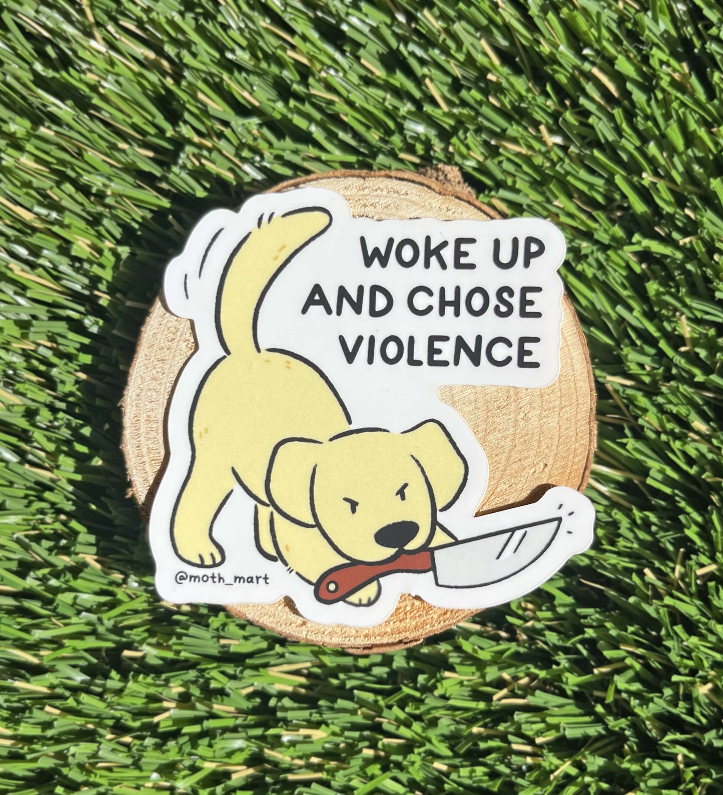 Chose Violence Cat or Dog Stickers
